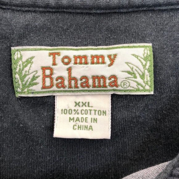 Tommy Bahama Grey Floral Print Collar Shirt XXL - Picture 4 of 6